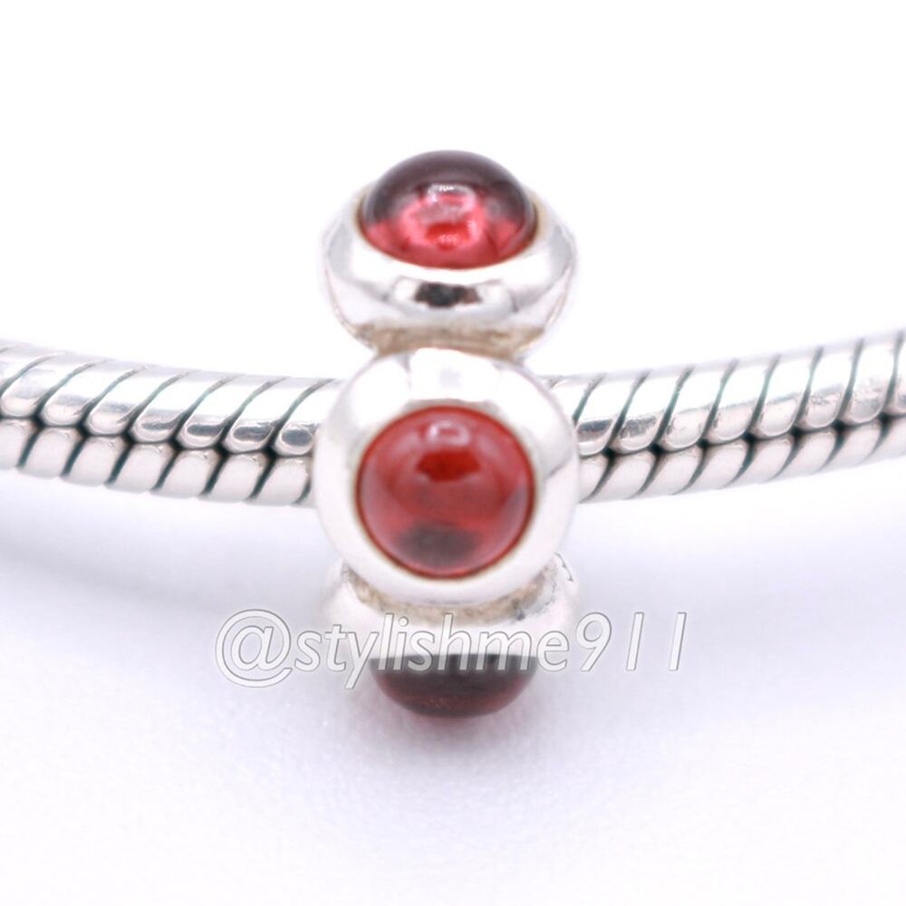 Rare Authentic Pandora Garnet Cabochon Charm - 790538GR
